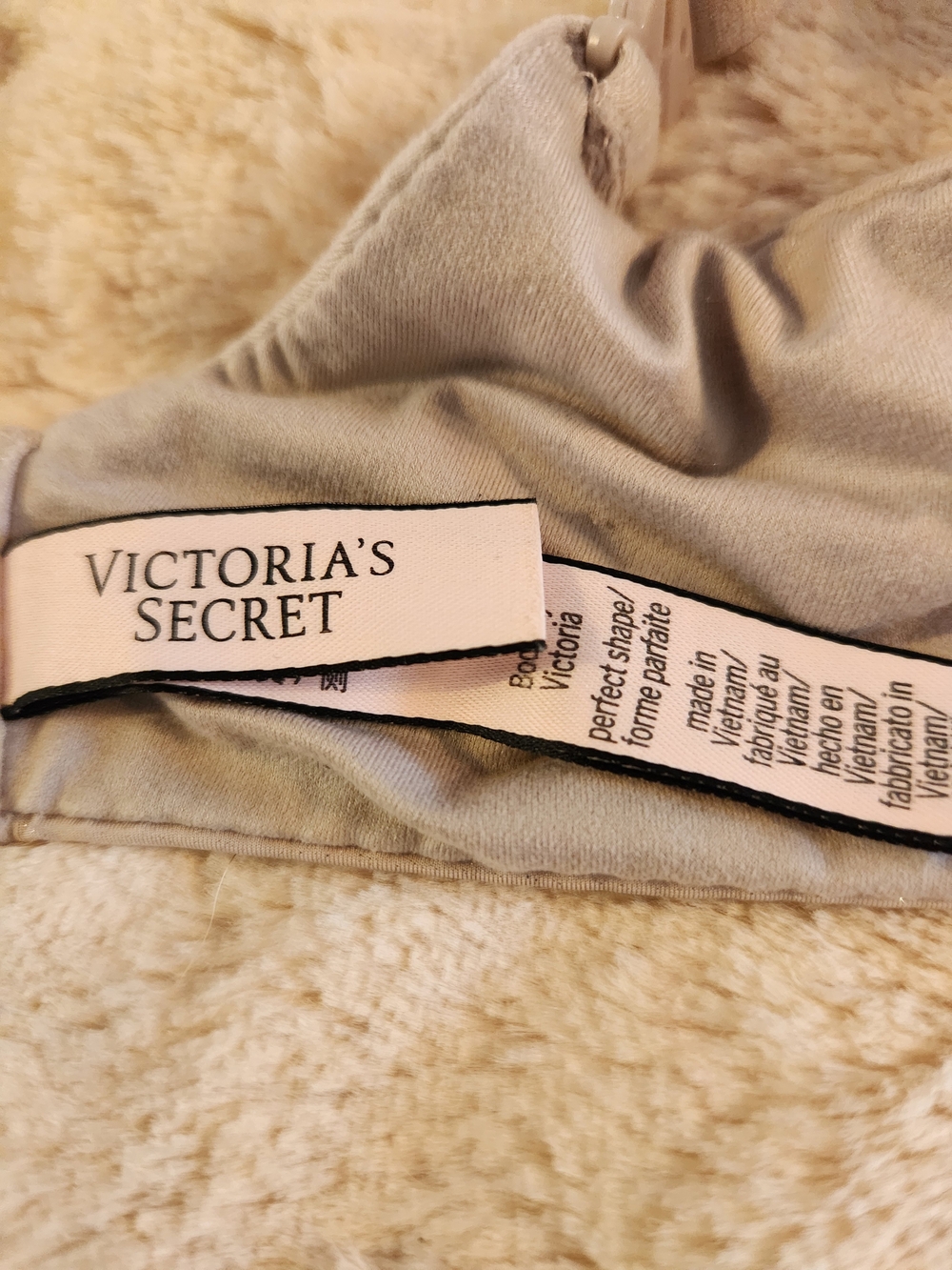 Victoria's Secret Bra Body By Victoria Perfect Shape Push-Up Gray Silver 36D - Picture 7 of 8